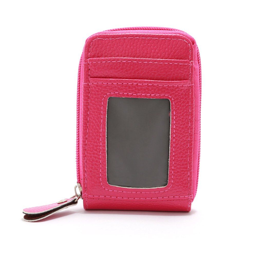 Leather Organ Card Case Vertical Version Practical Beautiful Ladies Clutch