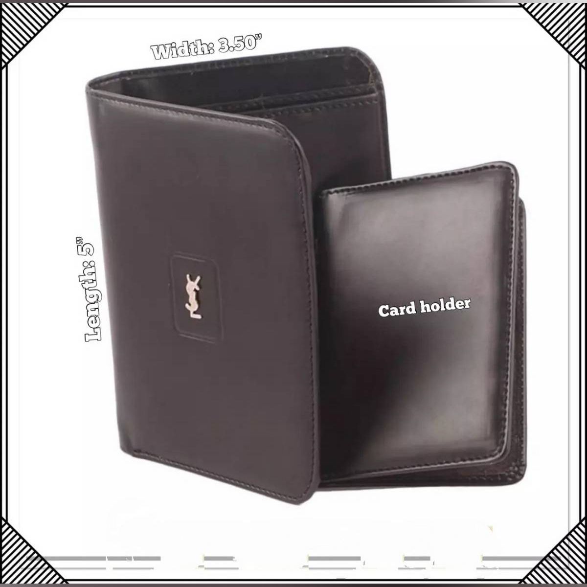 Black Artificial lether wallet for men