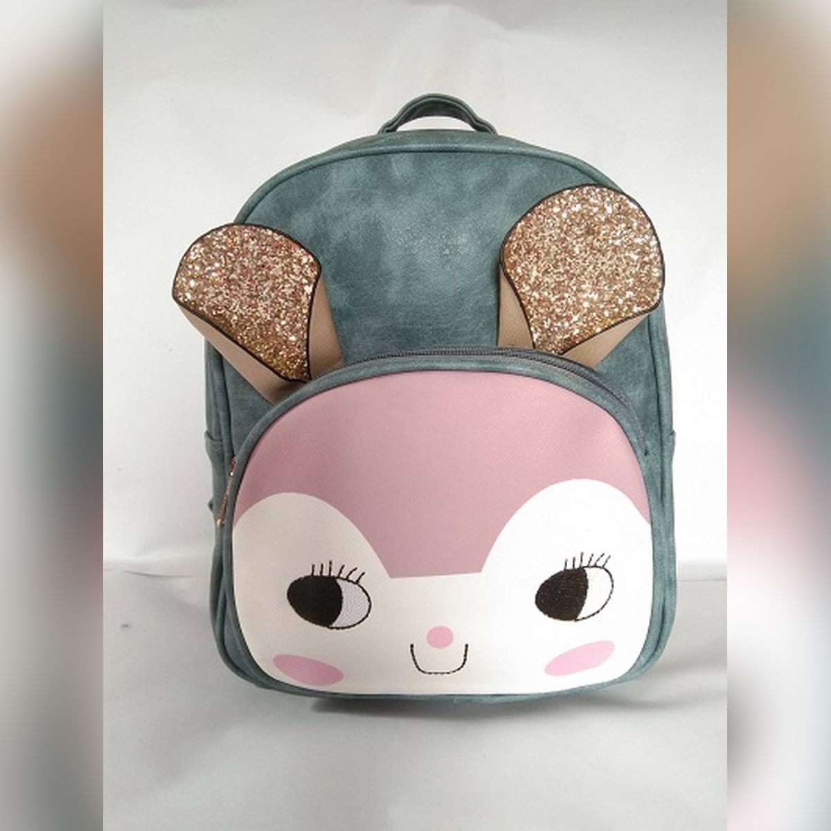Multicolor Artificial Leather Bag Pack for Women - 18"