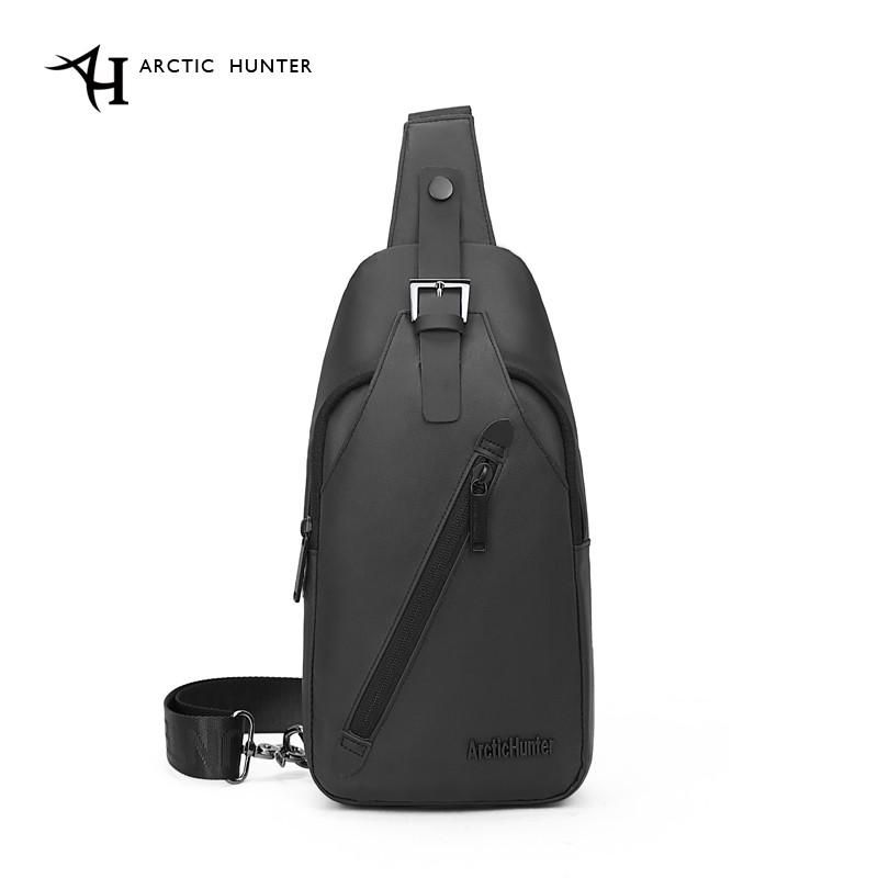 【ALL GOOD】Men Chest Bag Outdoor Crossbody Bag Sling Shoulder Casual Bag(black)