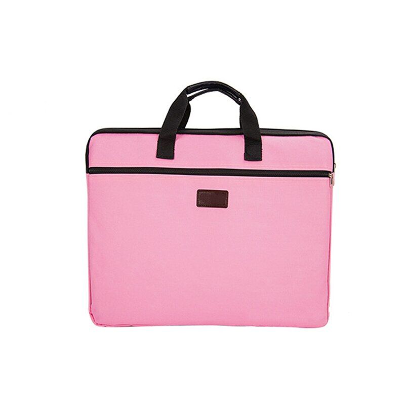 Portable Document Bag A4 Office Zipper Bag Large Capacity Men Women Handbag Multi-layer Information Bag