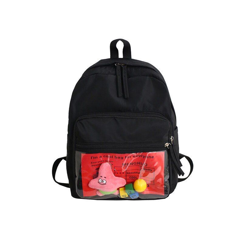 Cute Clear Transparent Women Backpacks PVC Stuffed Toys Student Schoolbags Fashion Teenage Girls Bags for School Backpack New