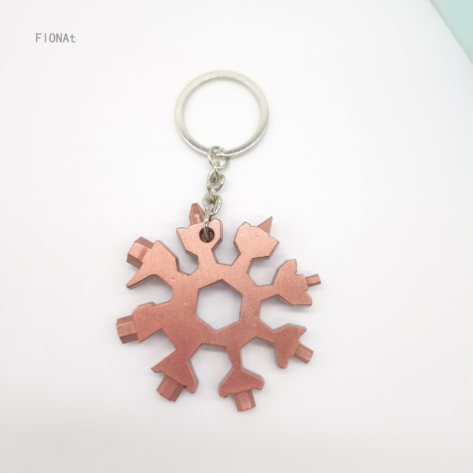 Multifunctional Snow Wrench Car Keychain Metal Small Pendant Universal
