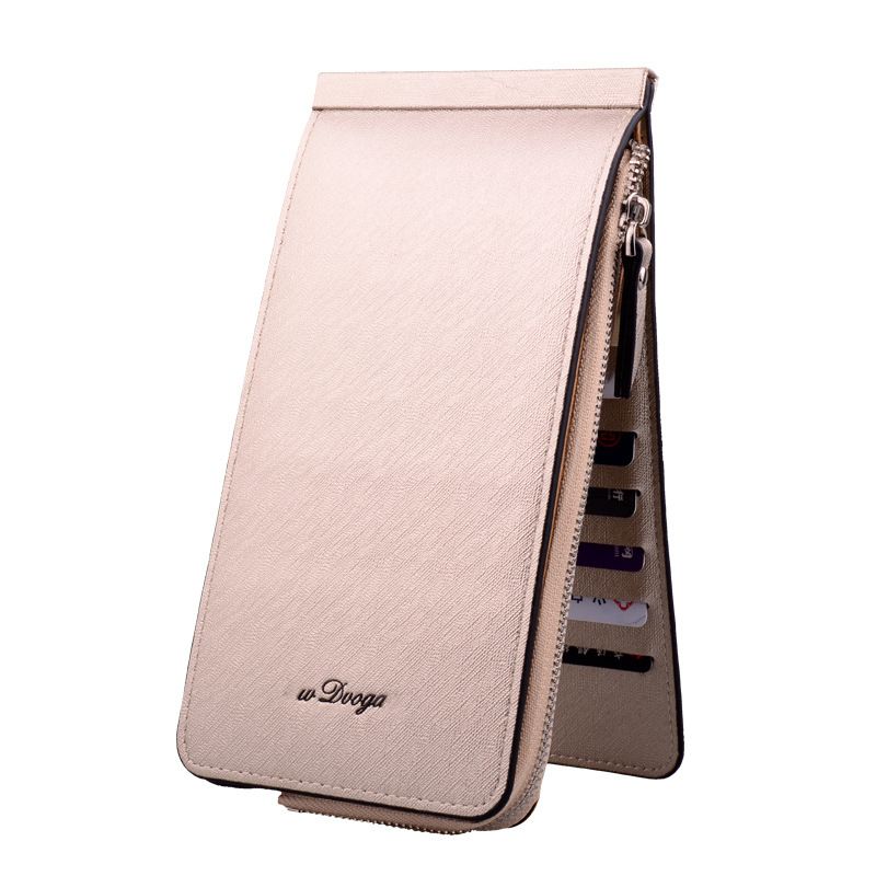DEABOLAR Lovers Long Style Ultrathin Card Sets Multi Card Bits Large Capacity Wallet Zipper Gold Purse