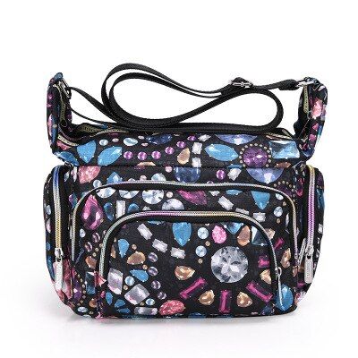 2021 Retro Women Baguette printing Female Handbags Purse Ladies Small Shoulder Moon Vintage Bags Nylon Luxury Brand Clutch Bag