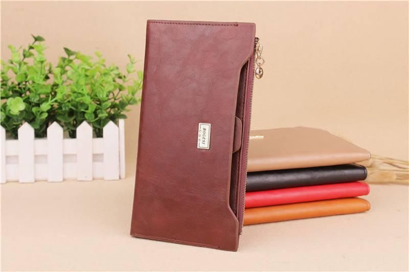 Bogesi Men's Artificial Long Leather Wallet