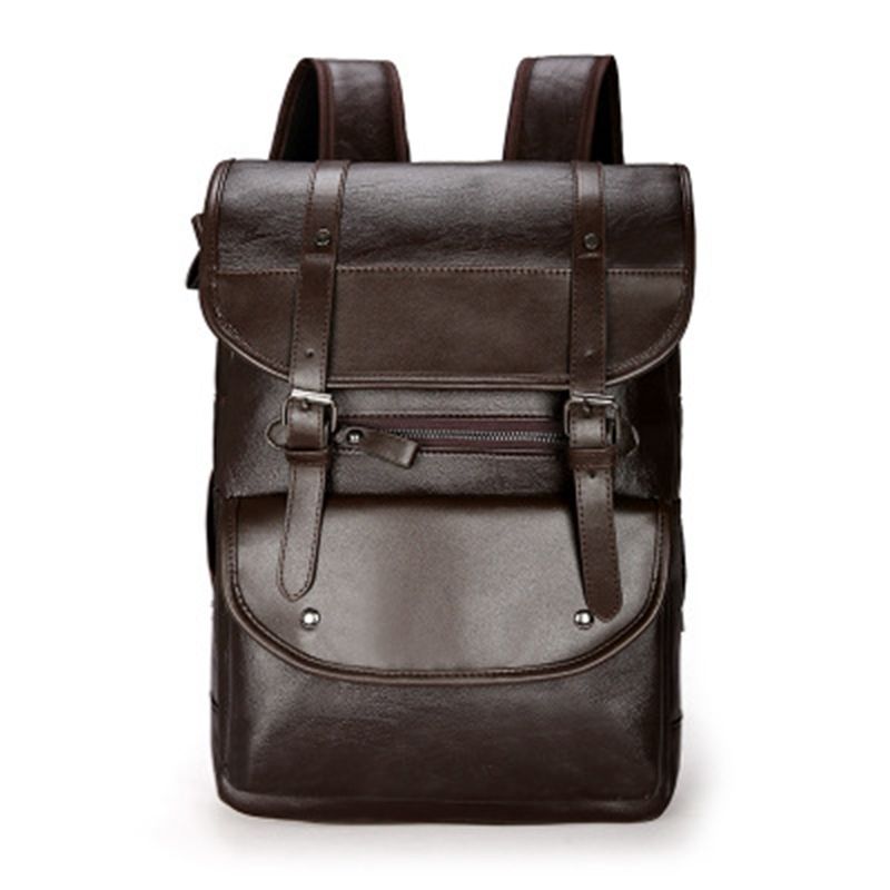 Men's and Women's Backpacks, Large Backpacks, Men's and Women's Casual Retro School Bags,Brown