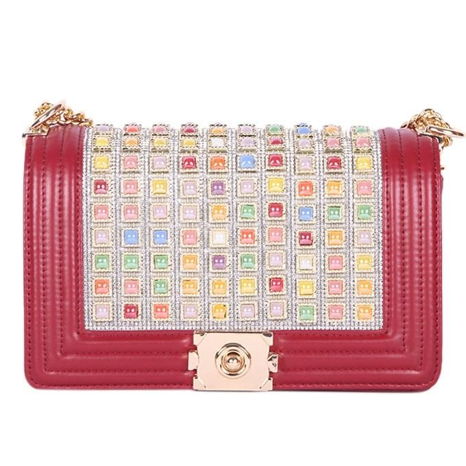 Maroon Artificial Leather Purse For Women