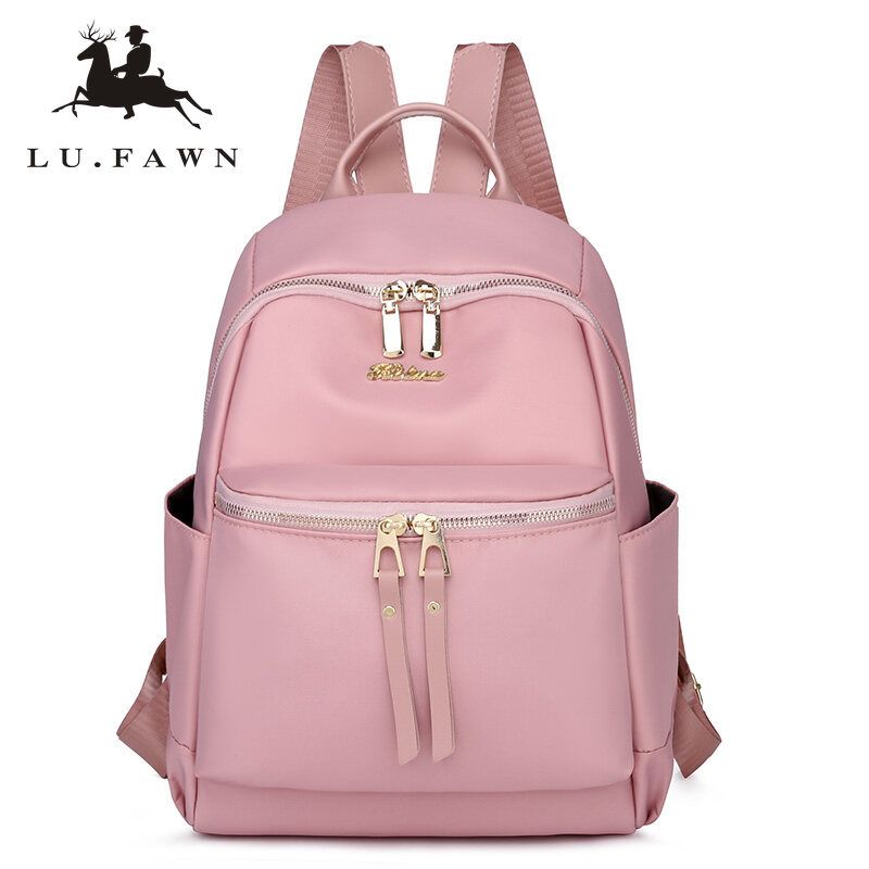 LU FAWN Fashion Backpack Women Oxford Cloth Shoulder Bag School Bags for Teenage Girls Light Ladies Travel Backpack Waterproof
