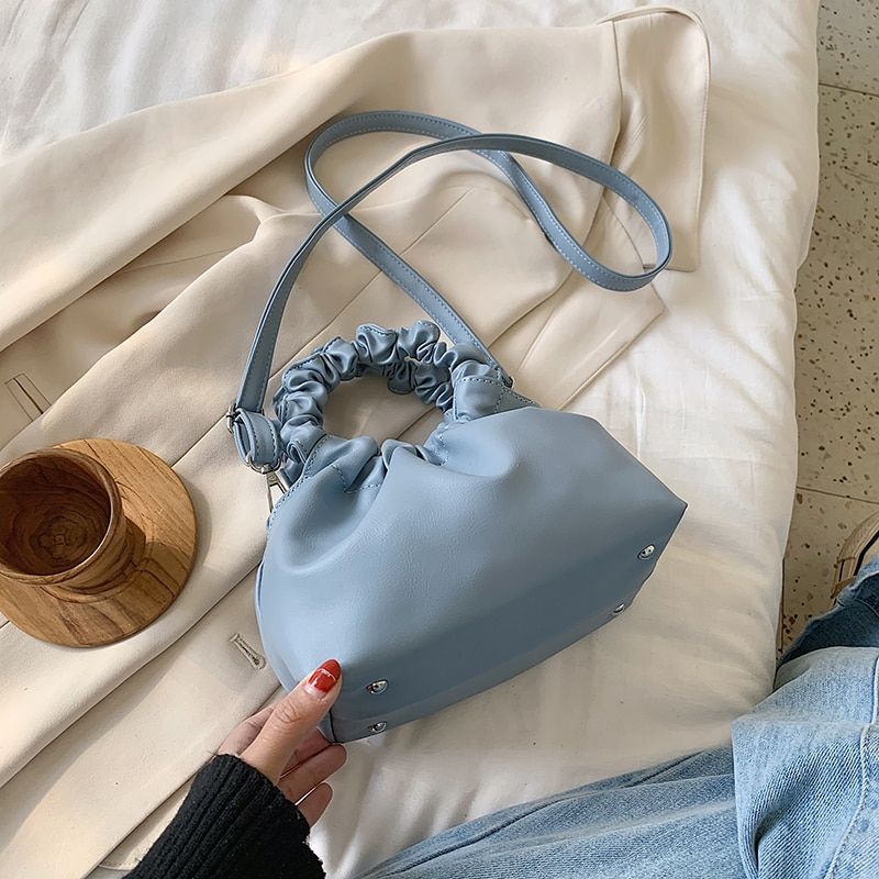 PU Leather  Tote Bags For Women 2020 Solid Color Shoulder Simple Bag Female Handbags and Purses Travel Totes
