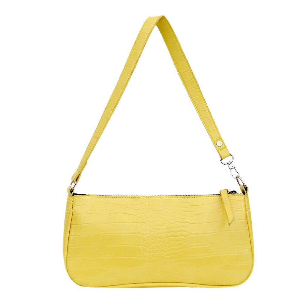 Retro Alligator Pattern Women shoulder Handbags sac PU Leather Street Casual Solid Zipper Shoulder Bags Bolsa Mujer 2020 Totes