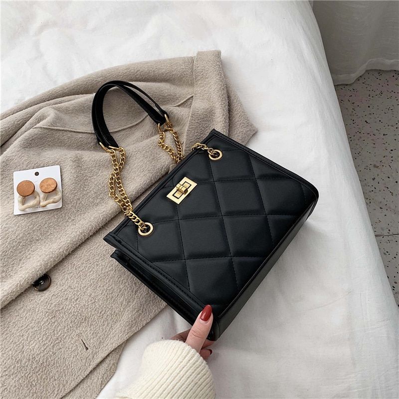 2021 Fashion Shoulder Bag Women Travel Bags Leather Pu Quilted Bag Female Luxury Handbags Women Bags Designer Sac A Main Femme