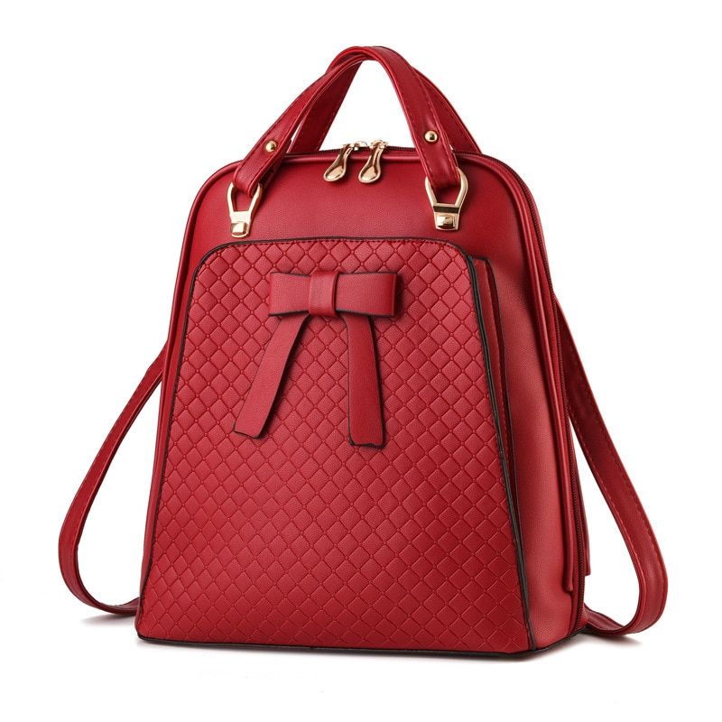 Ladies Backpack Shoulder Bag Women School Backpacks Schoolbag For Teenagers Students PU Leather backpack