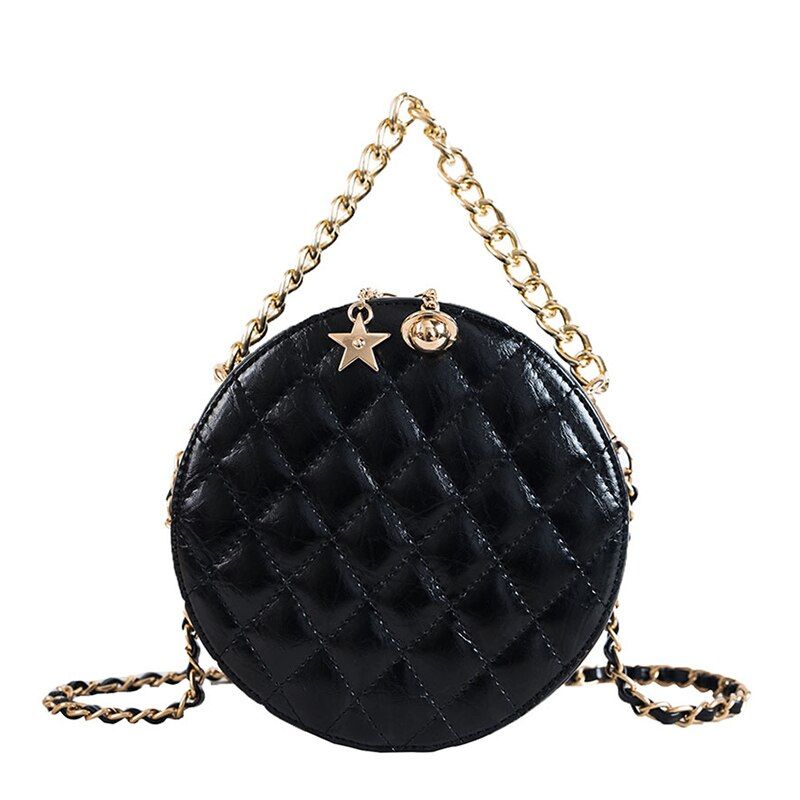 Round Chain women bags quilted Tassel star messenger totes luxury designer ladies 2019 leather handbag crossbody shoulder famous