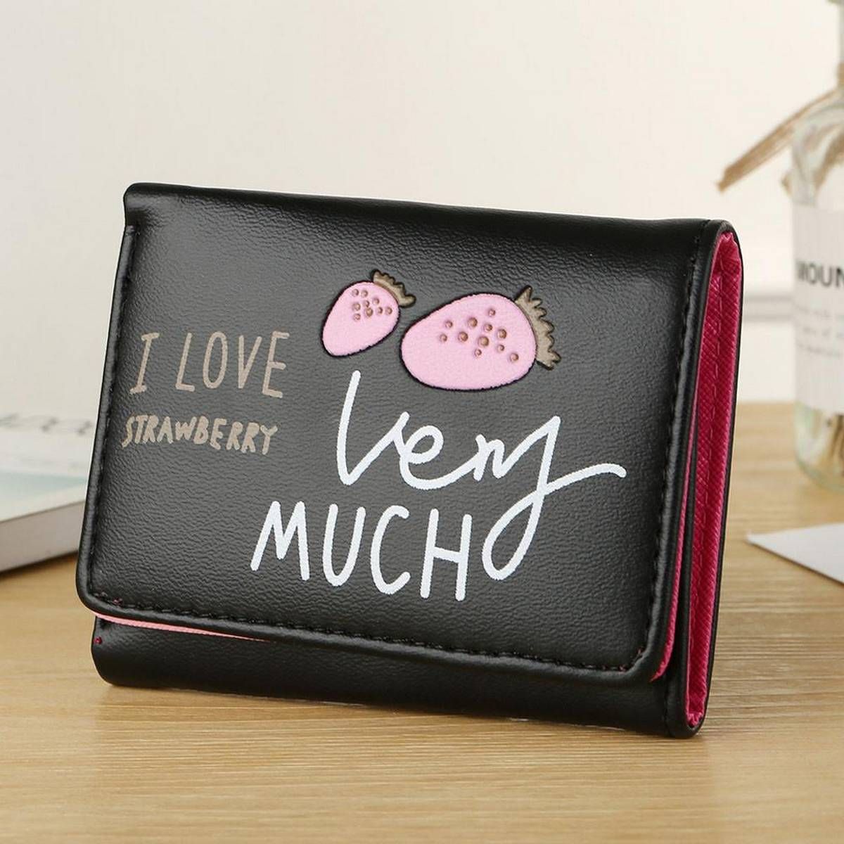 Women Simple Retro Hasp Short Wallet Coin Purse Card Holders Handbag