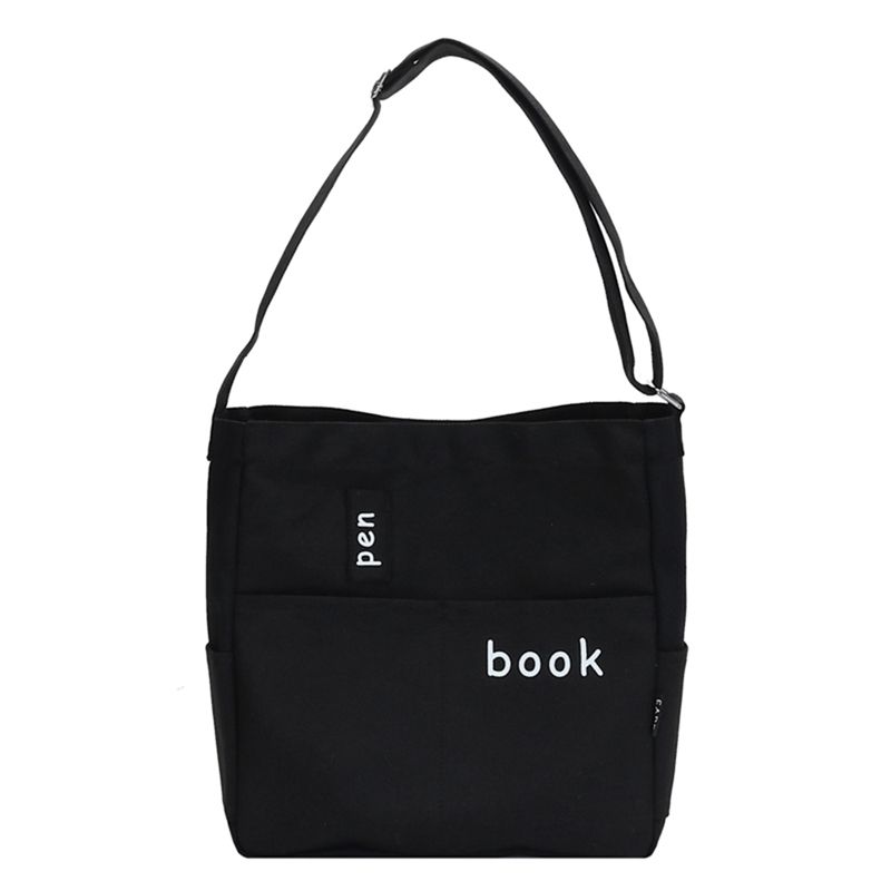 Ladies Fashion School Bag Solid Color Single Shoulder School Bag Female Large Capacity School Bag Backpack Female black