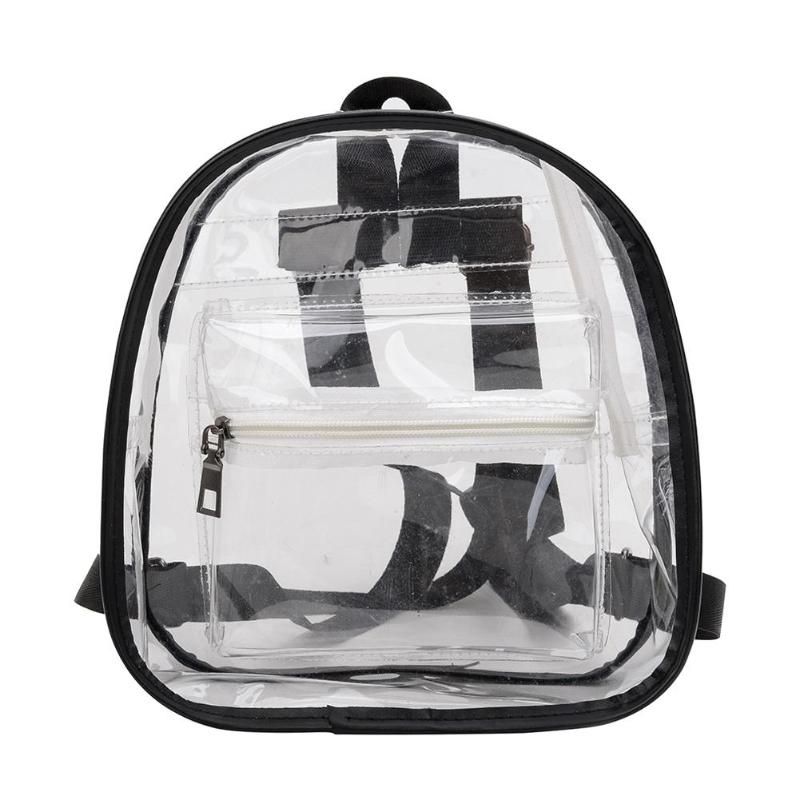 Women Transparent Purse Backpack Summer Clear PVC Beach Bag High Quality School Bags for Teenage Girls Mochila Feminina
