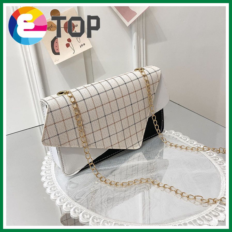 Printed ladies chain one-shoulder small square bag summer and autumn personality geometric small bag