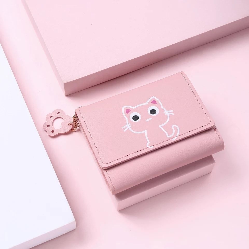 PU Leather Students Korean Style Leisure Mini Wallet Cute
