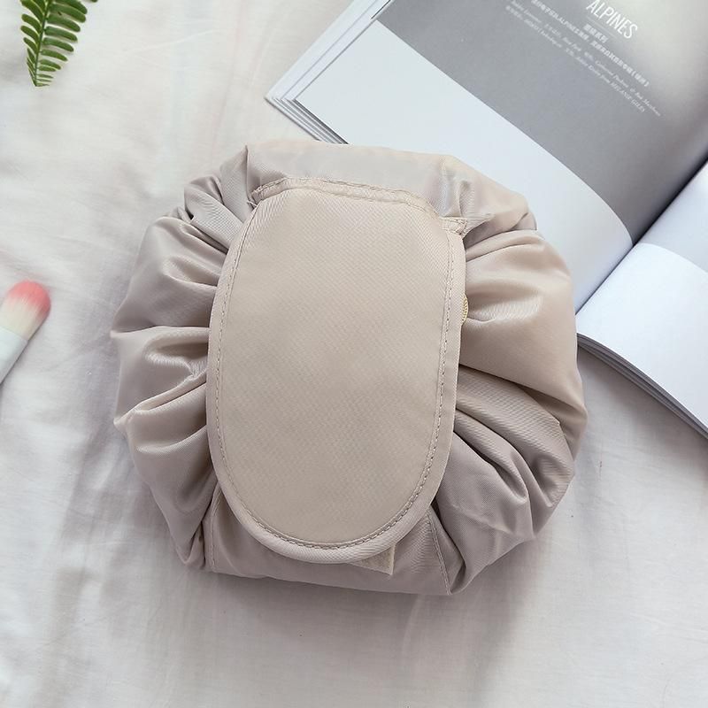 good looking Korea Drawstring Cosmetic Bag Travel Solid Color Drawstring Cosmetic Bag