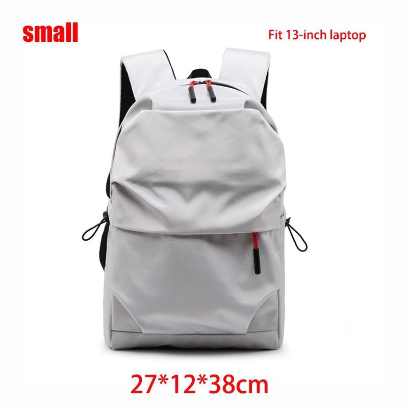 Multifunction Waterproof Backpack Men Luxury StuSchool Bags Notebook Backpacks Casual Pleated 15.6 Inch  Bag For Men