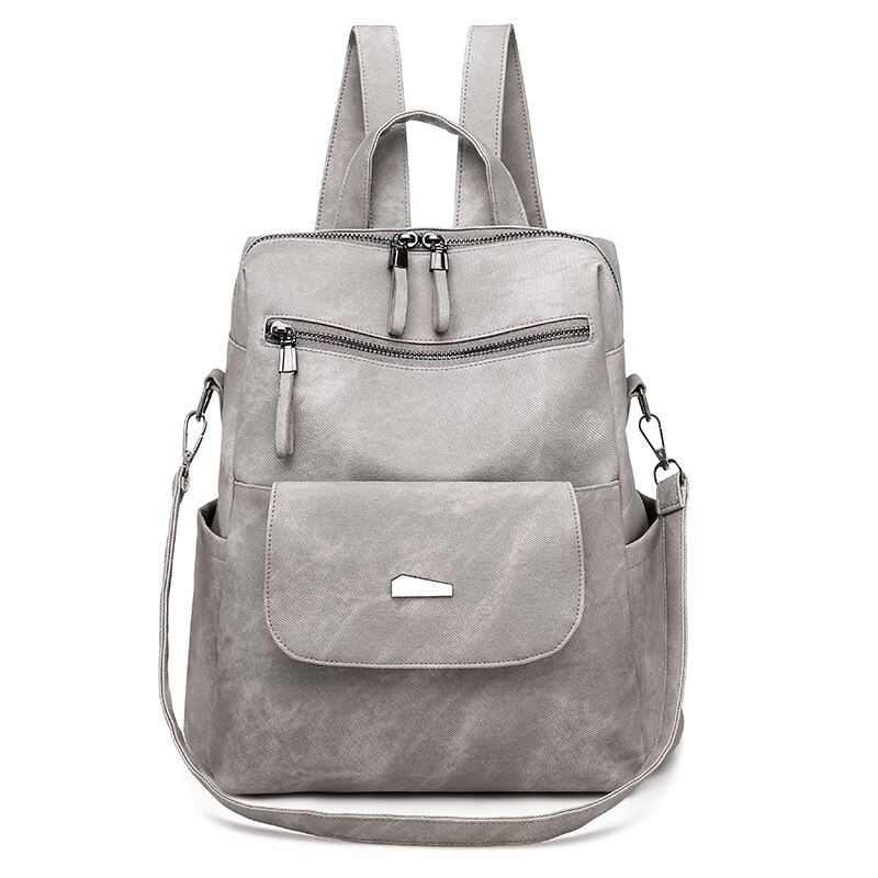 Women Backpack Leather Waterproof School Bags Large Capacity Travel Anti Theft Backpack Luxury Design Fashion Female Backpack