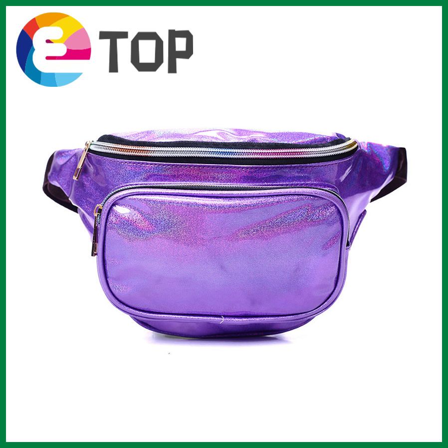 Women's Korean sequins cool one-shoulder chest bag