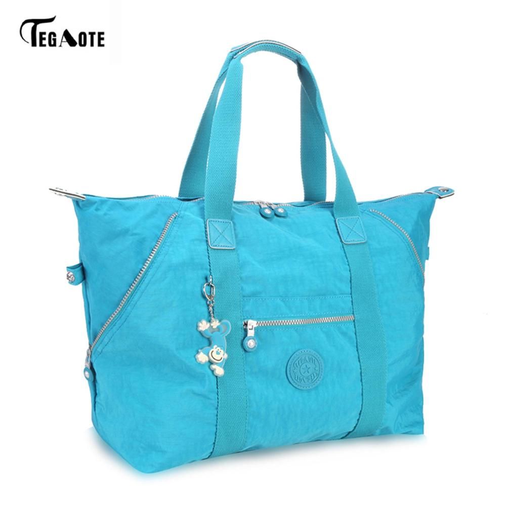 TEGAOTE Top-handle Hands Women Famous Brand Big Nylon Shoulder Beach Casual Tote Female Purse Sac Femme Bolsa Feminia Ladies handbag