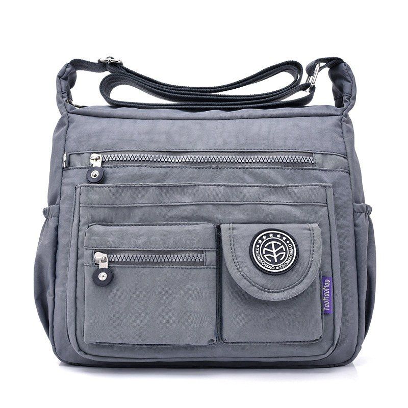 JINQIAOER Waterproof Nylon Women Shoulder Bag Casual Women Handbags High Quality Female Multi-pocket Zipper Messenger Bag Bolsas