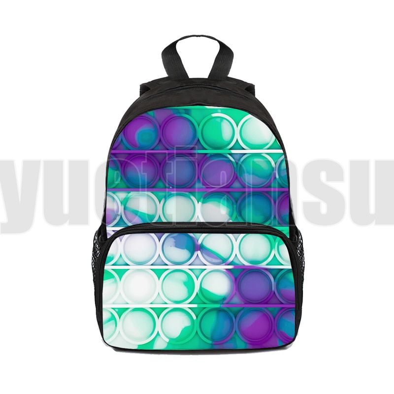 12/16 Inch RainPOP   Backpack 3D Print Cartoon Bubble Bookbag Mochila Kindergarten SAnime Children Kids Fashion Bag