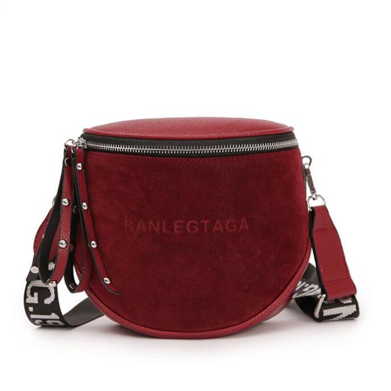 Yogodlns Fashion Women Small vintage Lady Semicircle Saddle Shouder Bag Bucket Bags Crossbody Tote Bag Females casual Bag