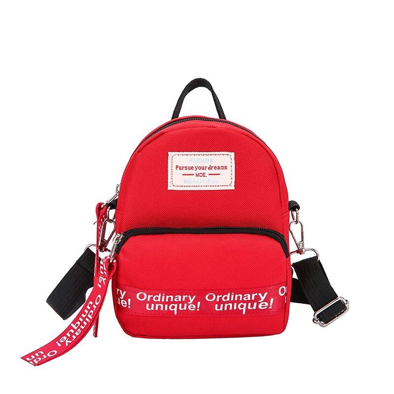 Backpack Women Oxford Waterproof 2019 Fashion Brand Letter Small Square Bags High	Quality For Teenager Girls Mini Bag Backpack