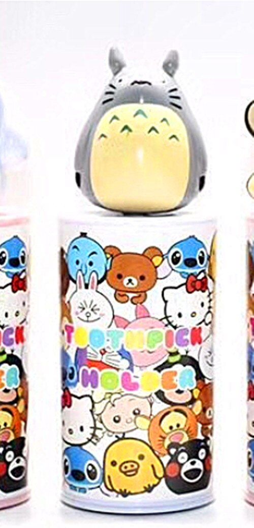 New Hello kitty cartoon case cartoon cotton Home toothpick dual storage case  KX-P7099