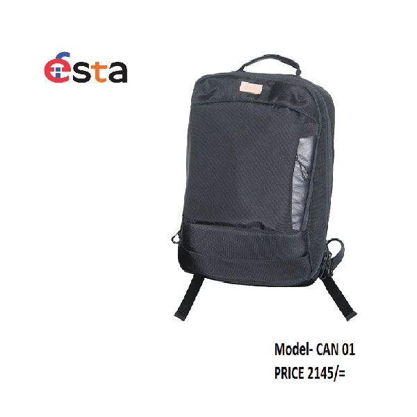 Unique leather canvas combination designer backpack