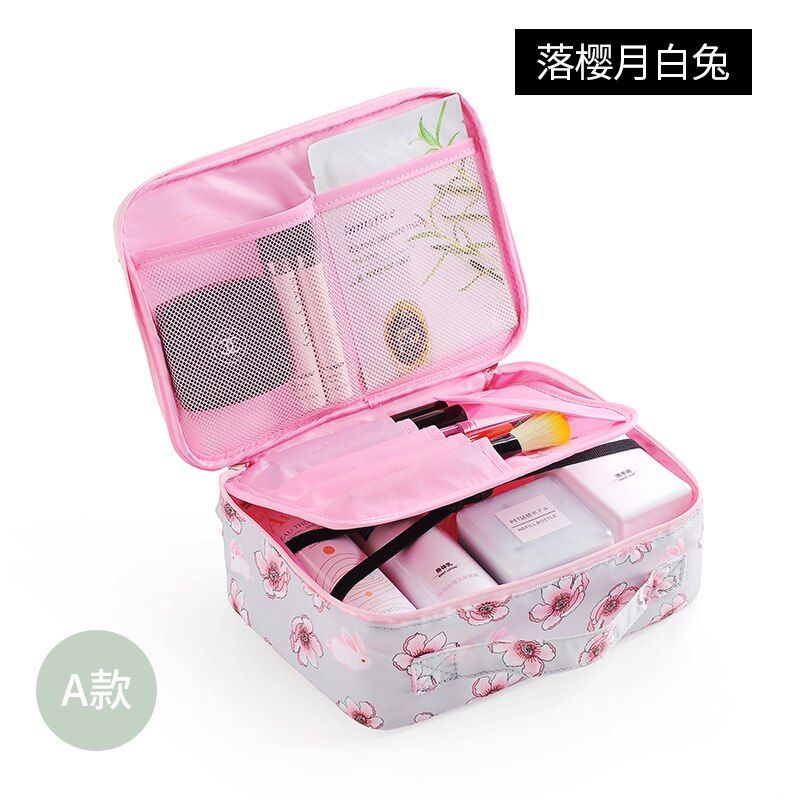 Portable Women Two styles Waterproof Toiletry Bags Travel Organizer Necessary Beauty Case Makeup Bag Bath Wash Make Up Box