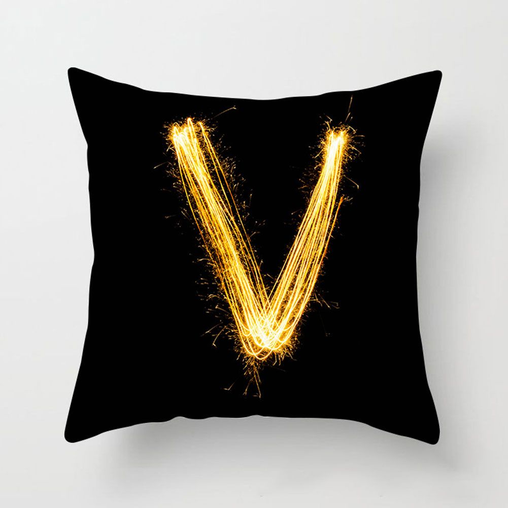 1Pc 45x45cm English Alphabet Letter Pillow Cover Cushion Pillowcase Home Decor