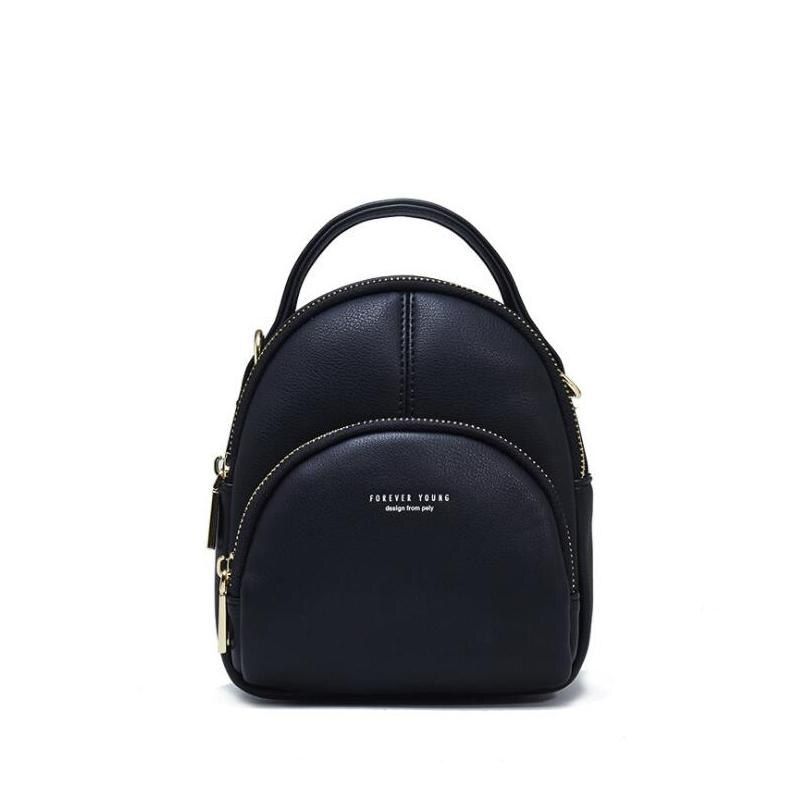 Small Fashion Women Backpack Multifunction Two-use Shoulder Bag Soft Candy Female Bags