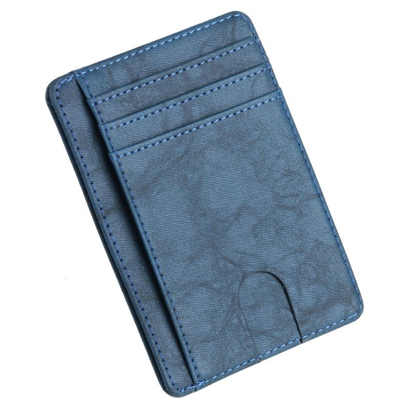 Hot Sell Slim RFID Blocking Leather Wallet Credit ID Card Holder Purse Money Case for Men Women