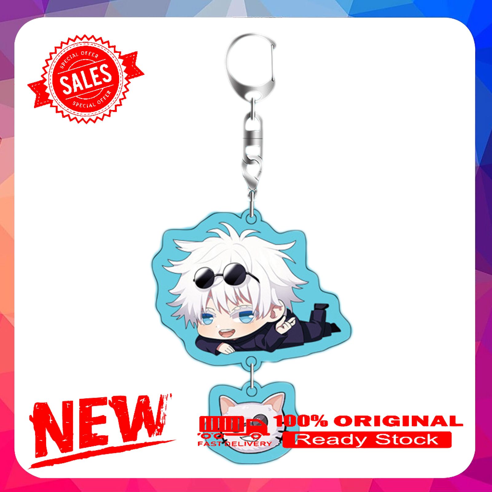 Key Chain Rust-proof Multifunctional Jujutsu Kaisen Anime Keychain for Home Decor