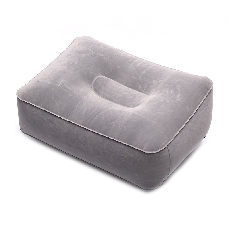 Soft Footrest Pillow PVC Inflatable Foot Rest Pillow Cushion Air Travel Office