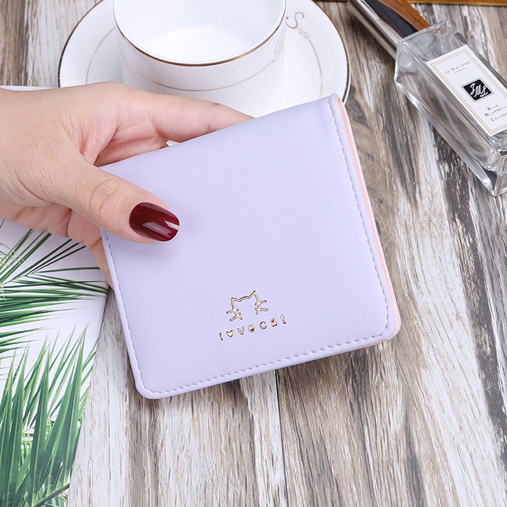 Yfashion Short Style Cute  Pattern 2 Fold Purse for Women Student