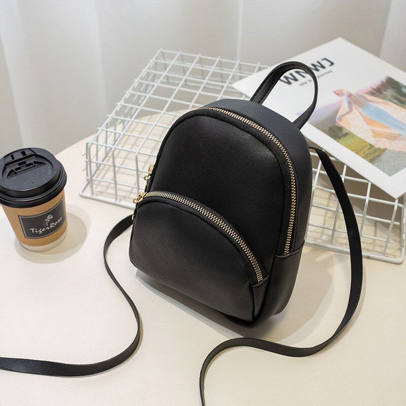 Mini Backpack Women PULeather Shoulder Bag For Teenage Girls Kids Multi-Function Small Bagpack Female Ladies School Bag
