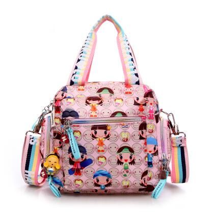 New+Harajuku Doll key chain waterproof nylon handbag ladies bag one shoulder cartoon bolsos cross-body bags Handbags mother bag