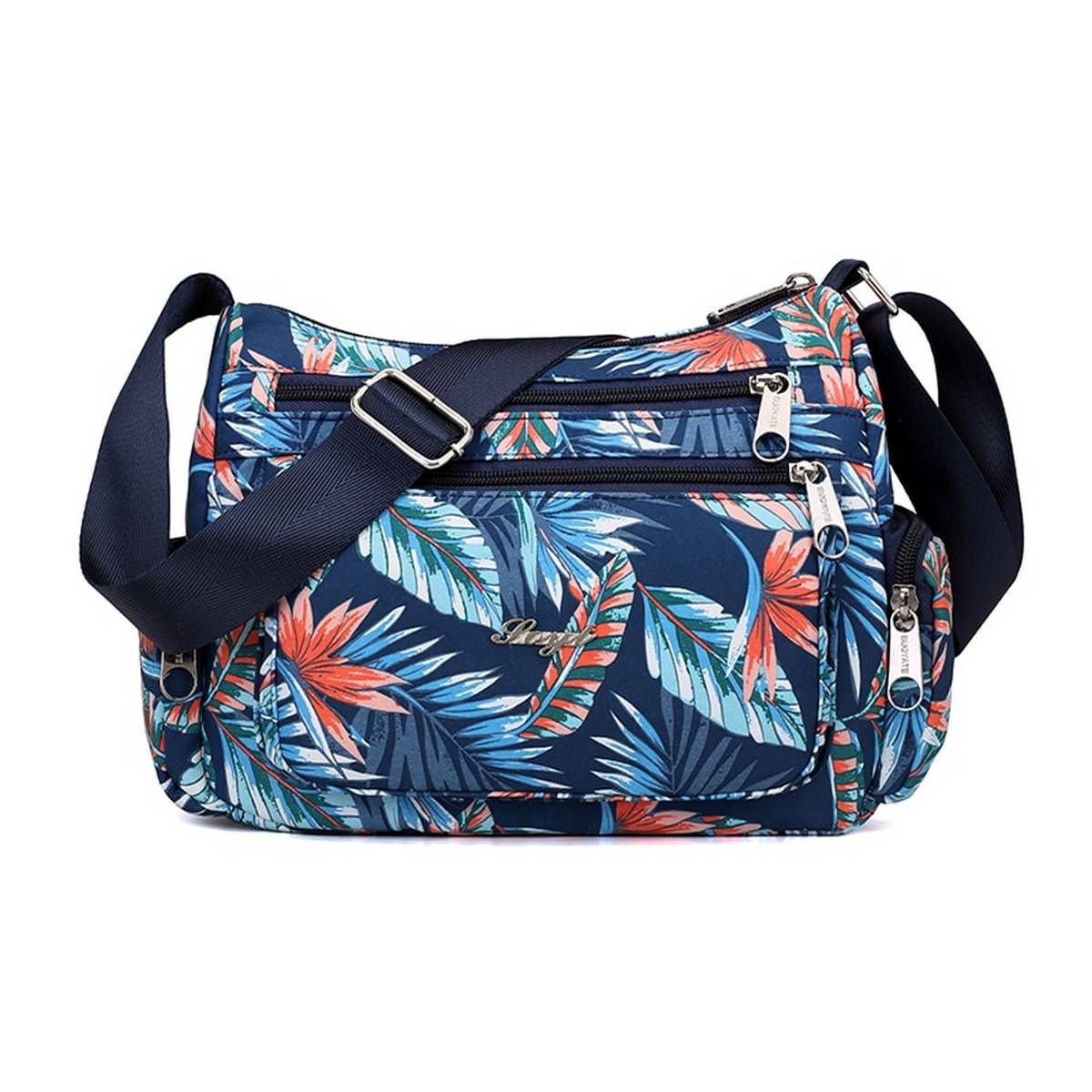 Fashion Floral Pattern Women Shoulder Bag High Quality Durable Nylon Crossbody Bag Female Waterproof Fabric Messenger Bag SAC
