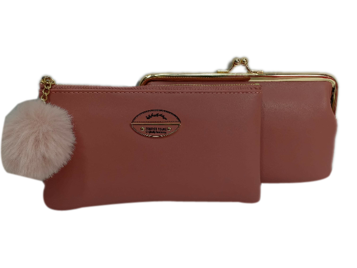Latest Oem Zipper Pu Faux Leather Wristlet Purse Wallet Women