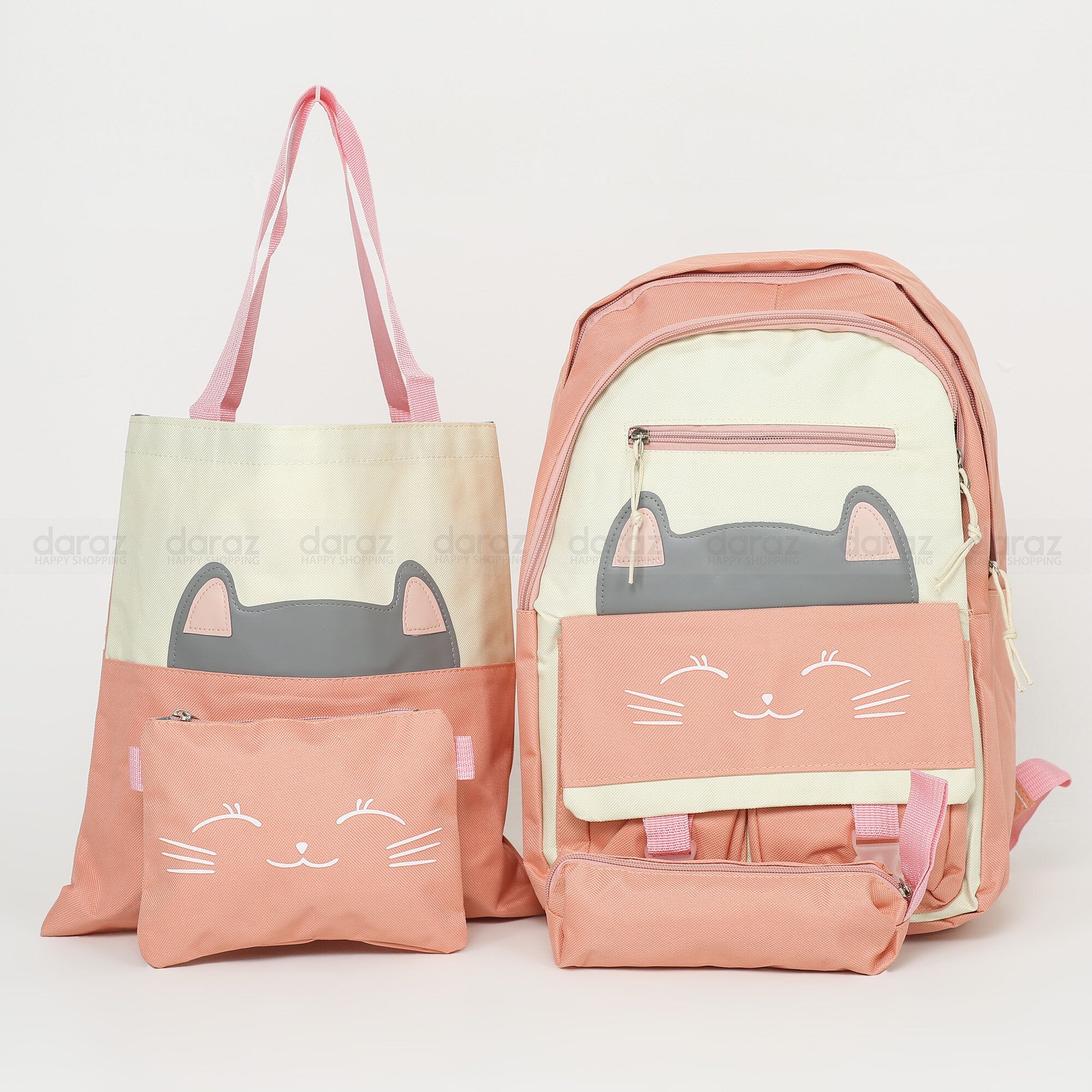 Chinese backpack or school bag (4 pcs set ) - SIZE 17inc/10.5 size