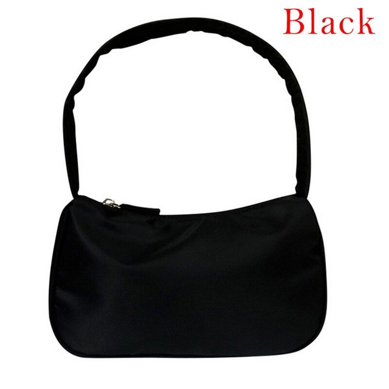 Vintage Fashion Handbags Women Waterproof Nylon Casual Shoulder Bags For Ladies Brand Small Clutch Underarm Bag Green Blue Black