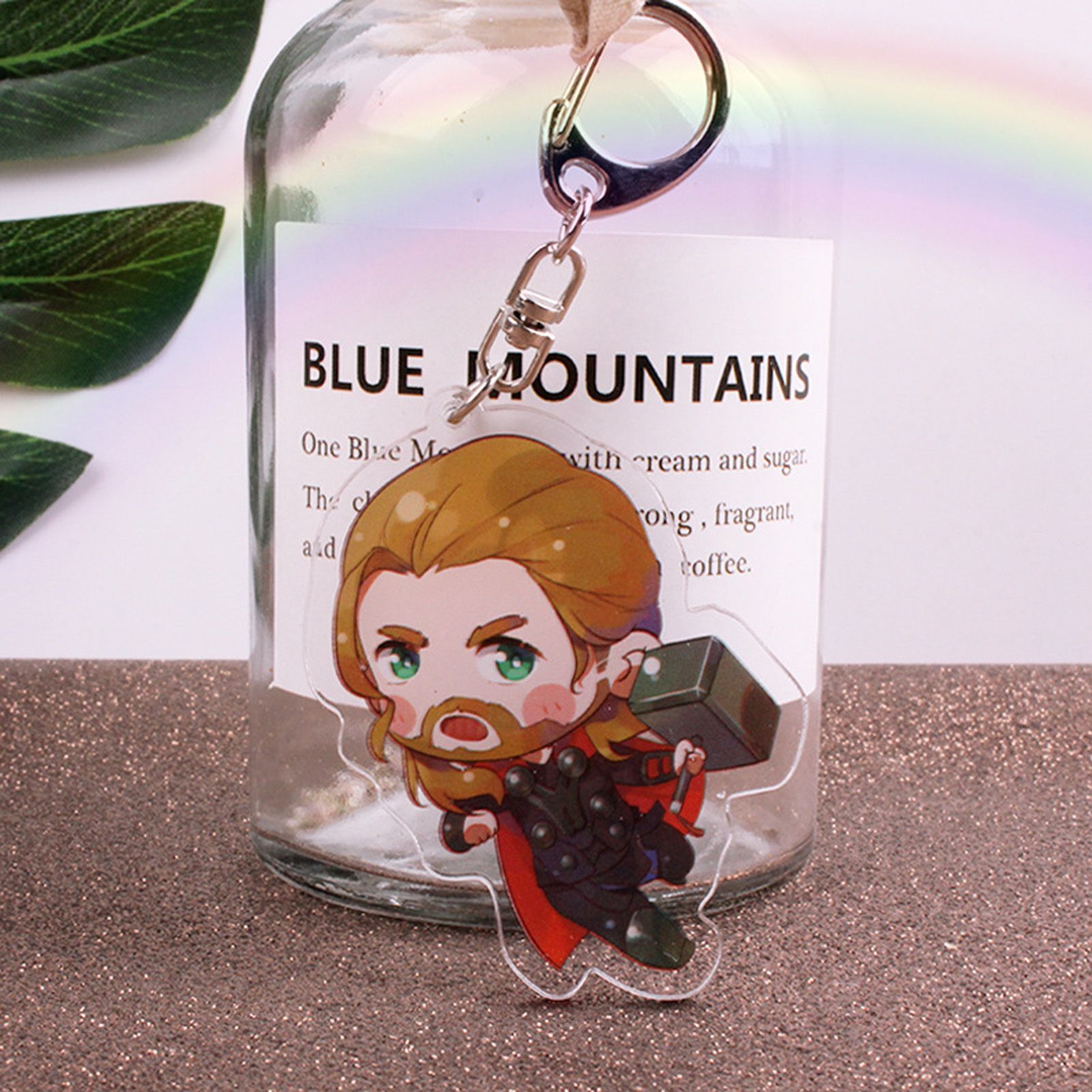 Figure Keyring Anti-crk Iron Man Figures Avengers Keychain(null)