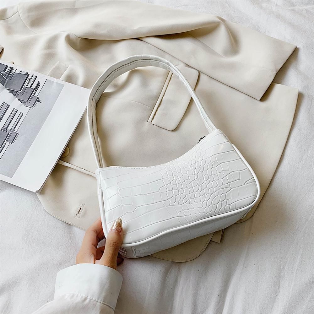 Popular Simple Female Daily Bag Casual PU Leather Sling Handbag Purse Women Elegant Chain Shoulder Crossbody Bag Daily Bag