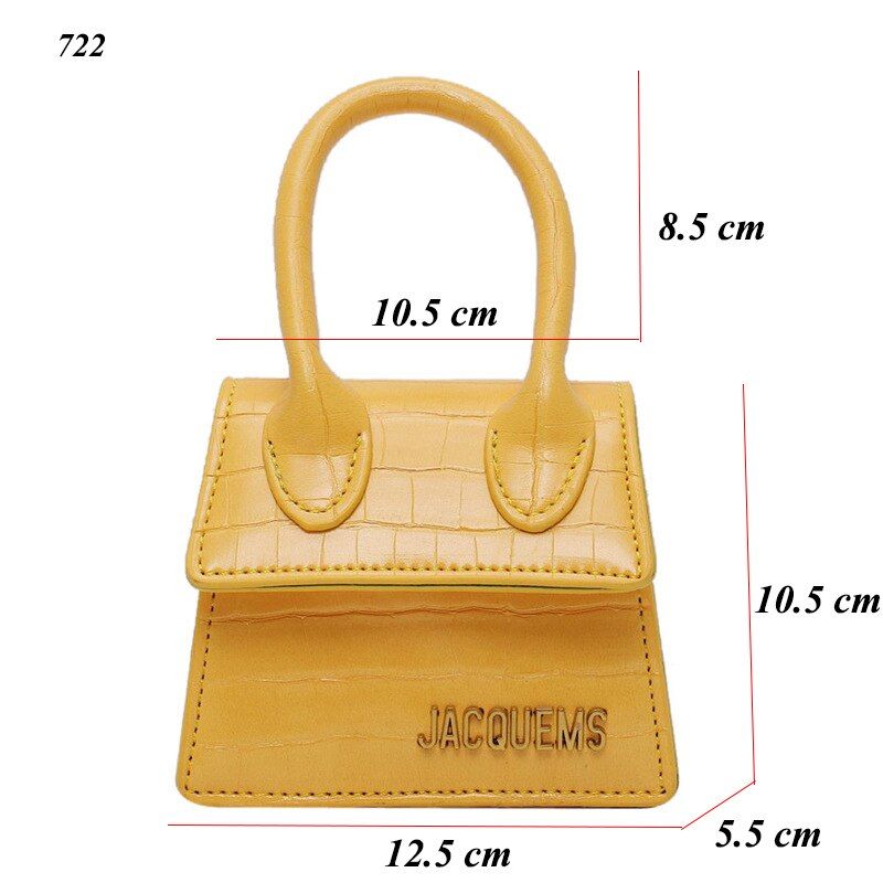 Mini Candy Color Tote Fashion Brand Women Bag Designer PU Leather Messenger Bag Small Shoulder Crossbody Bag Handbags Sac A Main